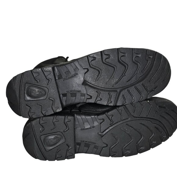 Timberland PRO Series Mens Black Leather Safety Work Boots Oil & Slip Resistant - Picture 3 of 12